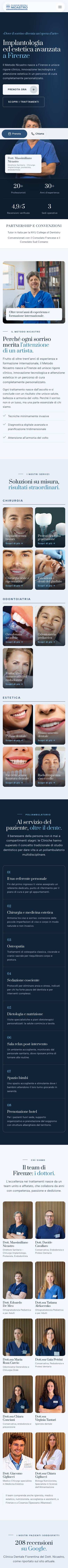 Il nuovo sito su smartphone